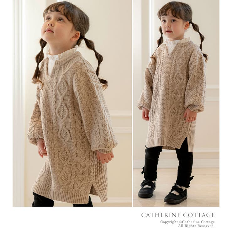 キーネック ニットワンピース 女の子 | Catherine Cottage | 詳細画像5 