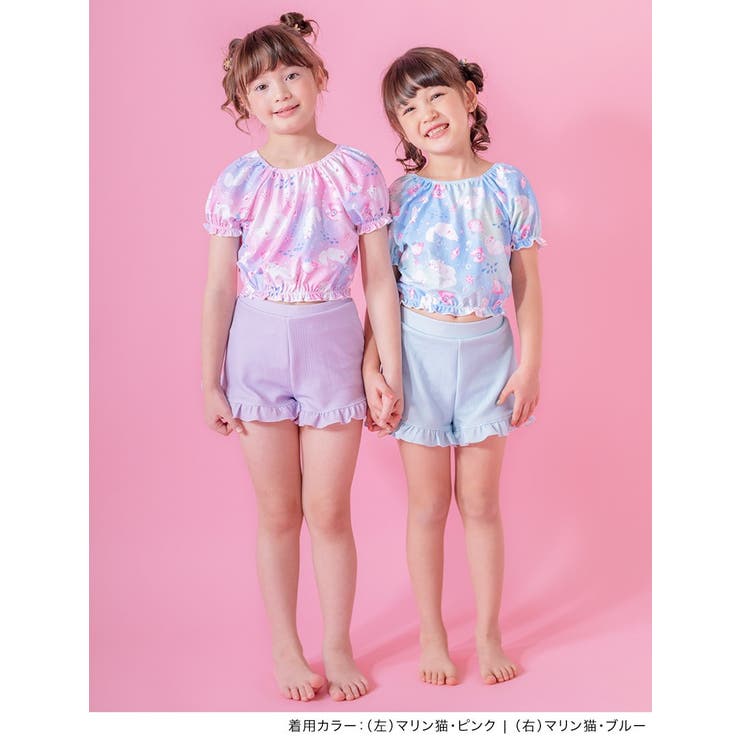 パフ袖トップス＆フリルパンツ水着セット パフスリーブスイムウェア セパレート上下… | Catherine Cottage | 詳細画像19 