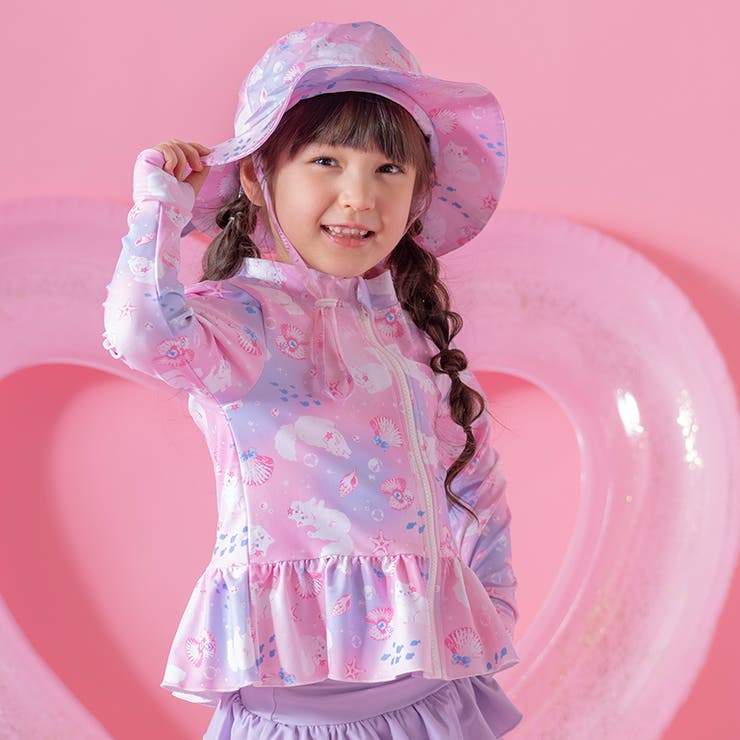 マリン猫・ピンク[MPNKJJ] | キッズ ジュニア ガーリーフリル | Catherine Cottage