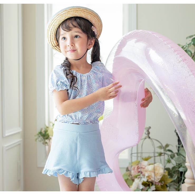 パフ袖トップス＆フリルパンツ水着セット パフスリーブスイムウェア セパレート上下… | Catherine Cottage | 詳細画像4 