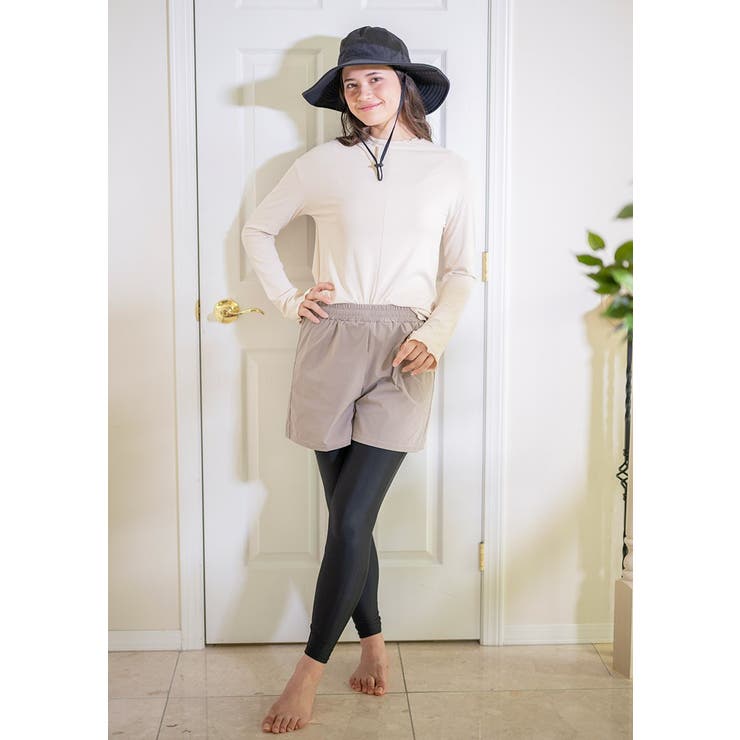 レディースリブスイムウェア4点セット 水着 セットアップ | Catherine Cottage | 詳細画像4 