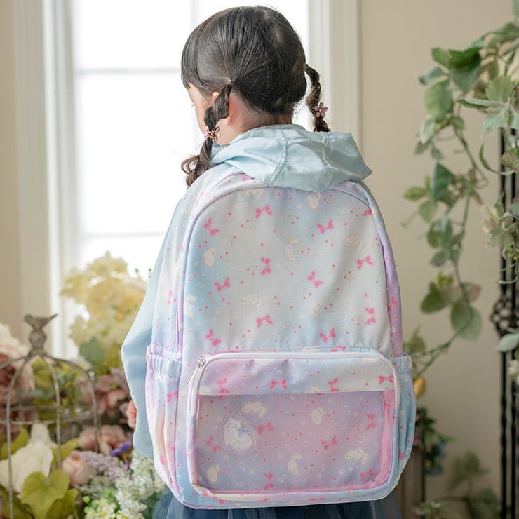 レインボー猫・ブルー[RSAX] | 女の子 リュックサック 撥水加工 | Catherine Cottage