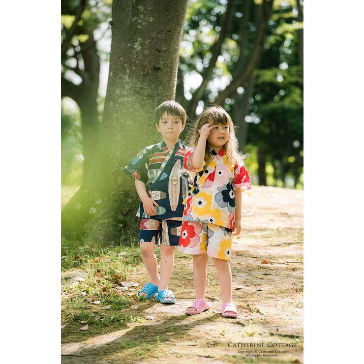 子供 甚平 女の子 品番 Catk Catherine Cottage キャサリンコテージ のキッズファッション通販 Shoplist ショップリスト