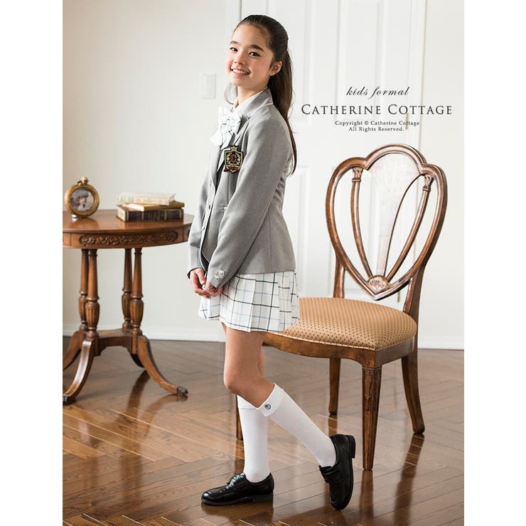 卒業式 スーツ 女の子入学式子供スーツチェックスカート ブレザー5点セット女の子 品番 Catk Catherine Cottage キャサリンコテージ のキッズファッション通販 Shoplist ショップリスト