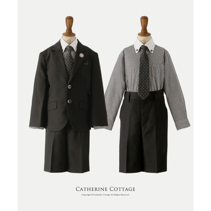 男の子2つボタンスリムスーツフォーマルコーデ6点セット 子供スーツ