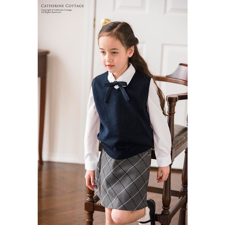 1178y 美品 165キャサリンコテージ 卒服セットアップ ニットベスト付 catherine_tk1123