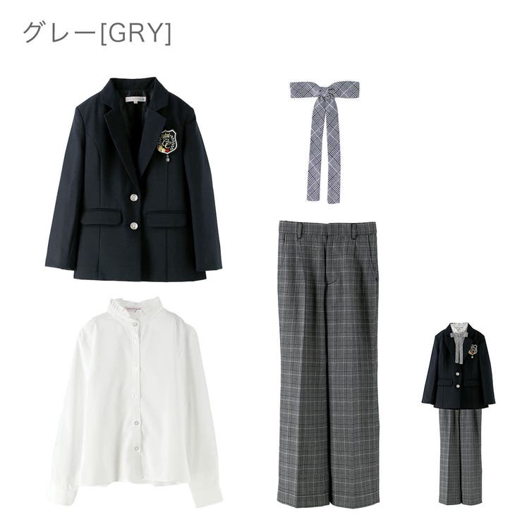 卒業式 女の子 ガールズロングパンツスーツ[品番：CATK0003463