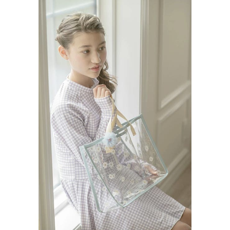 お花プリントプールバッグ お花ヘアクリップ付き ビニールバッグ | Catherine Cottage | 詳細画像12 