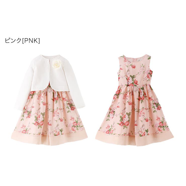 入学式 女の子スーツ フラワーブーケドレスアンサンブル[品番