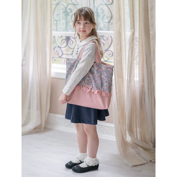 ℳ.♡  フリル付きレッスンバッグ マーガレット 花 ℳ.♡ フリル付きレッスンバッグ マーガレット 花 楽天市場