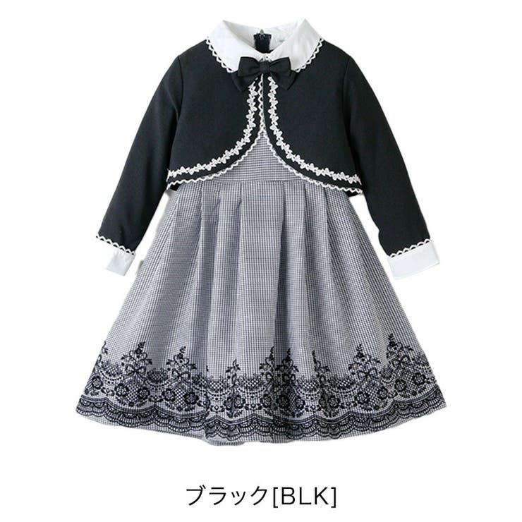 女の子 レースボレロとフロッキープリントのワンピーススーツ フォーマル | Catherine Cottage | 詳細画像11 