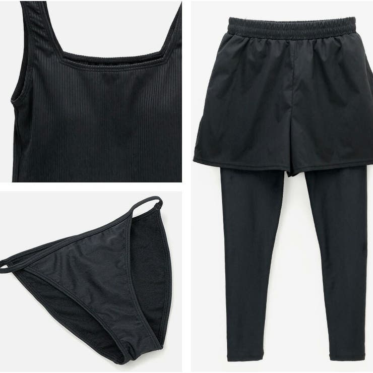 レディースリブスイムウェア4点セット 水着 セットアップ | Catherine Cottage | 詳細画像29 