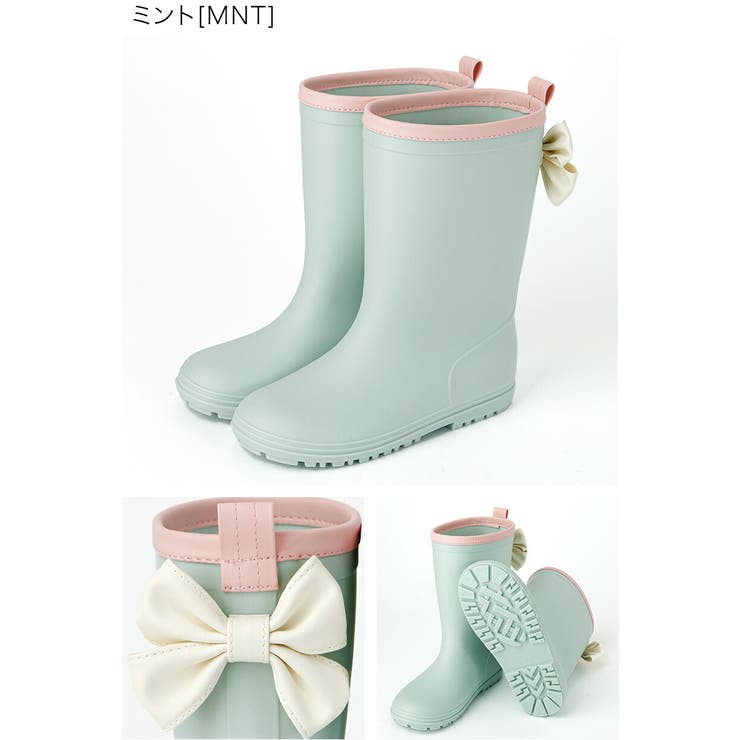 ミント[MNT] | バックリボンレインブーツ 長靴 レインブーツ | Catherine Cottage