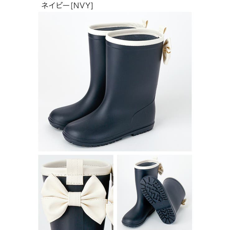 ネイビー[NVY] | バックリボンレインブーツ 長靴 レインブーツ | Catherine Cottage
