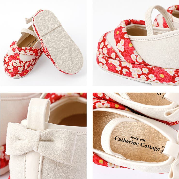 七五三 着物セットCatherine Cottage 草履スリッポン 花柄鼻緒のスリッポン 七五三 草履風[品番：CATK0003687
