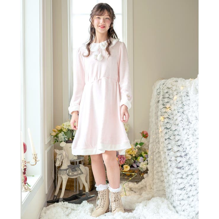 ぽんぽん付きサンタワンピース キッズ ジュニア | Catherine Cottage | 詳細画像10 