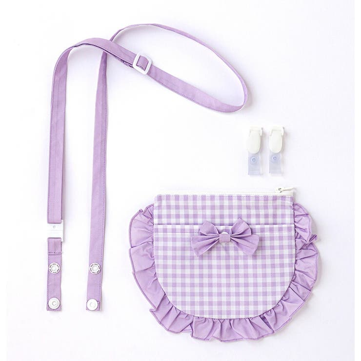 撥水加工 ファスナー付き フリルリボン移動ポケット | Catherine Cottage | 詳細画像11 