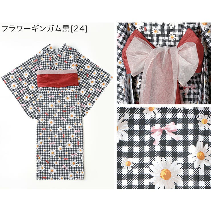 背中ファスナー シワ兵児帯一体型ゆかた 浴衣 | Catherine Cottage | 詳細画像8 