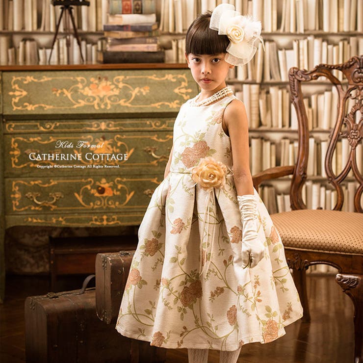発表会 ドレス リッチ シック花柄ジャガードドレス子供服女の子 品番 Catk Catherine Cottage キャサリンコテージ のキッズファッション通販 Shoplist ショップリスト