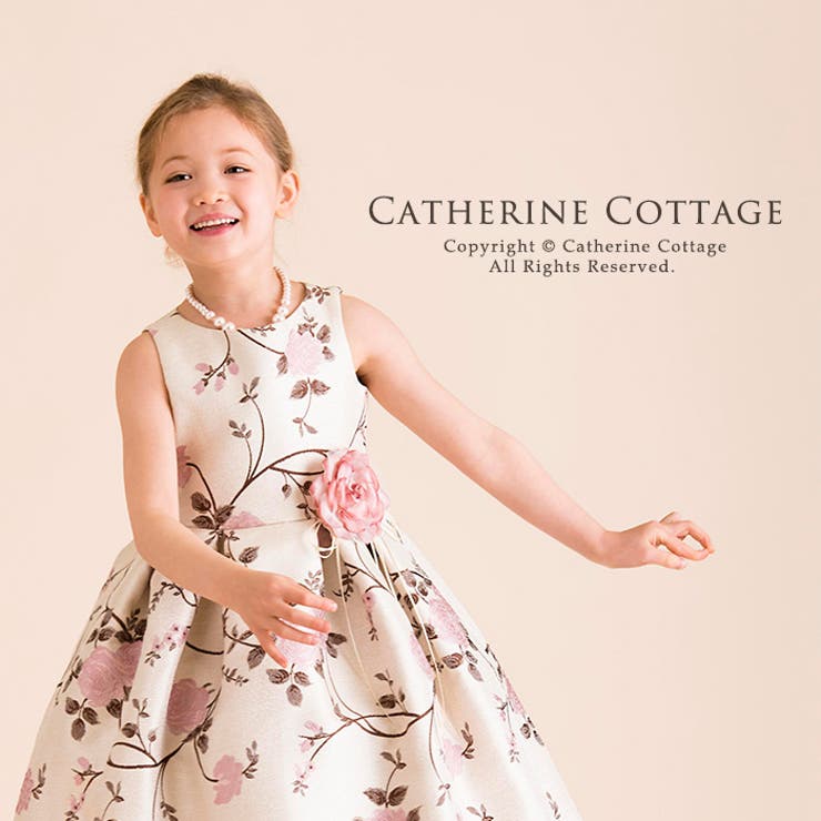 発表会 ドレス リッチ シック花柄ジャガードドレス子供服女の子 品番 Catk Catherine Cottage キャサリンコテージ のキッズファッション通販 Shoplist ショップリスト