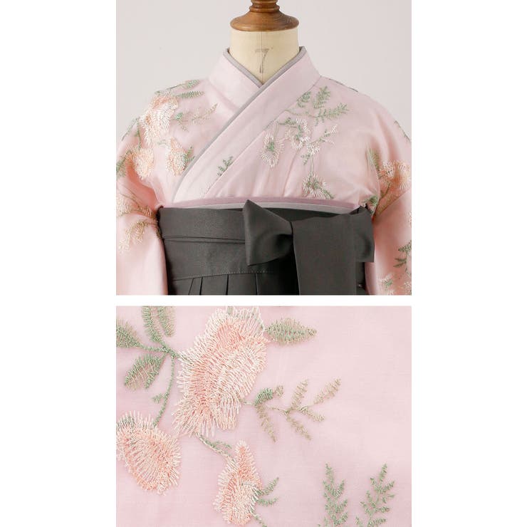 卒園式 袴セット 女の子 七五三 ちょっと小さめ 小紋 着物 刺繍