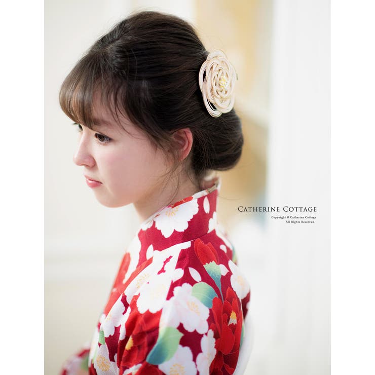 Catherine Cottage 着物 120cm 髪飾り付き catherine_ad043