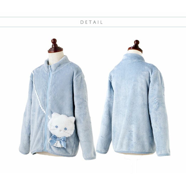 白猫ポシェットフリース ブルゾン ジップアップ | Catherine Cottage | 詳細画像16 