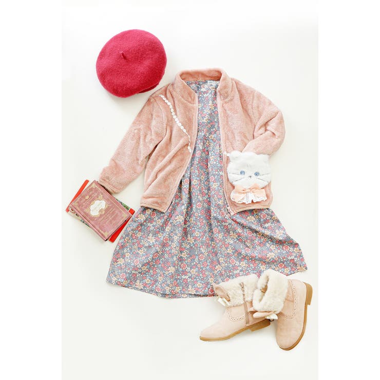 白猫ポシェットフリース ブルゾン ジップアップ | Catherine Cottage | 詳細画像12 