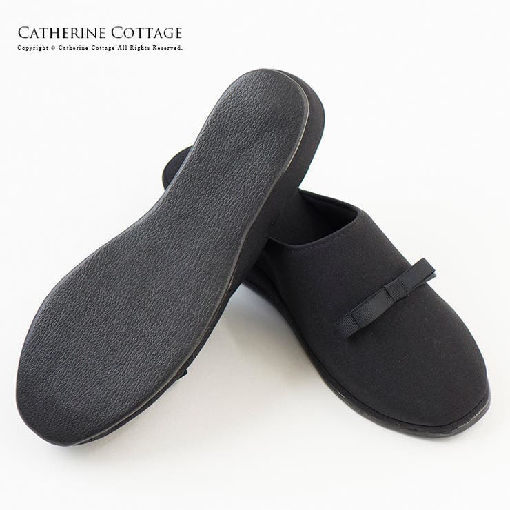 ポーチ付き お受験スリッパ 黒[品番：CATK0000803]｜Catherine Cottage（キャサリンコテージ ）のキッズファッション通販｜SHOPLIST（ショップリスト）