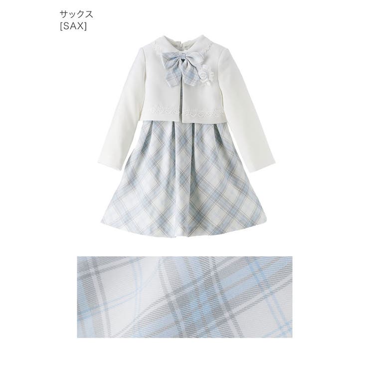 入学式 女の子スーツ 丸襟チェックワンピース＆ノーカラーボレロ[品番：CATK0003562]｜Catherine Cottage（キャサリンコテージ ）のキッズファッション通販｜SHOPLIST（ショップリスト）
