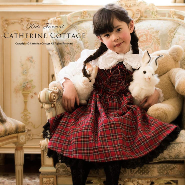 ワンピース女の子 子供服 タータンチェック編み上げ 品番 Catk Catherine Cottage キャサリンコテージ のキッズファッション通販 Shoplist ショップリスト