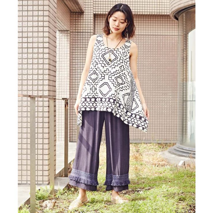 【チャイハネ】シャリンフリンジワイドパンツ | アミナコレクション  | 詳細画像19 