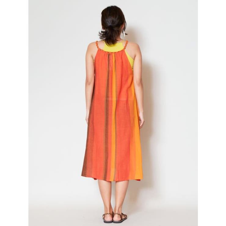 【チャイハネ】カラパナストライプワンピース | アミナコレクション  | 詳細画像9 