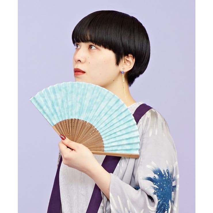 ミント | 【カヤ】むら染め扇子 | アミナコレクション 