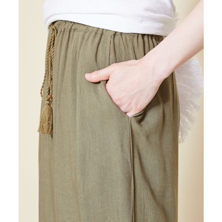 【チャイハネ】シャリンフリンジワイドパンツ | アミナコレクション  | 詳細画像7 