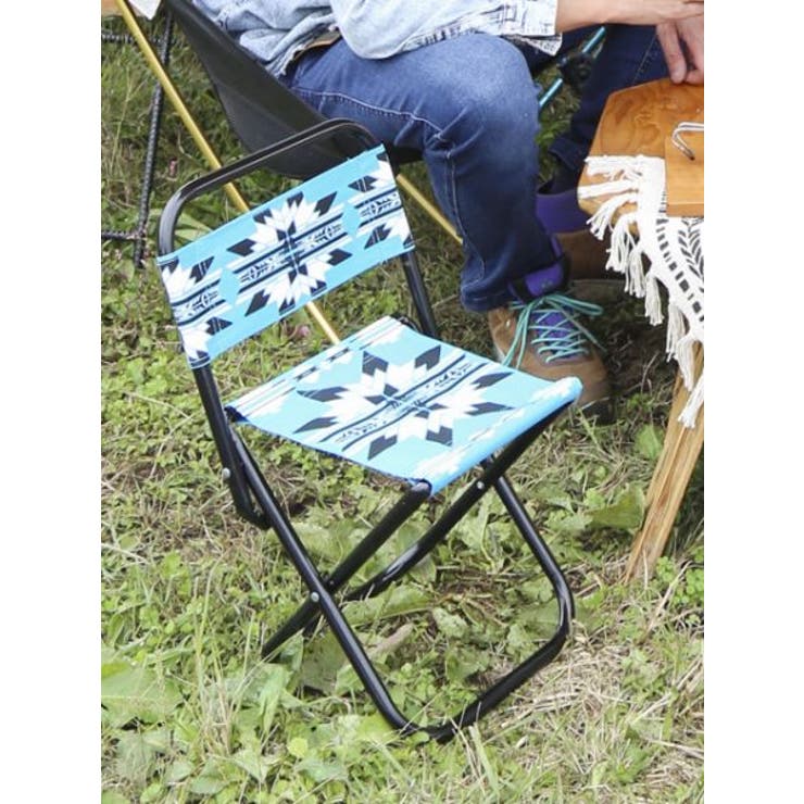 ターコイズブルー | 【チャイハネ】セドナデチェア 折りたたみ椅子 | アミナコレクション 