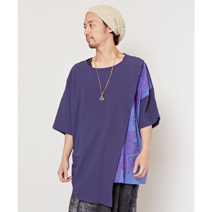 ブルー系 | 【チャイハネ】スキナド変形MEN'Sトップス | アミナコレクション