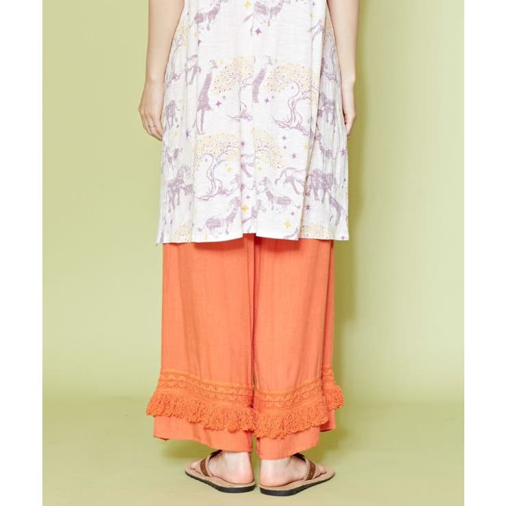 【チャイハネ】シャリンフリンジワイドパンツ | アミナコレクション  | 詳細画像14 