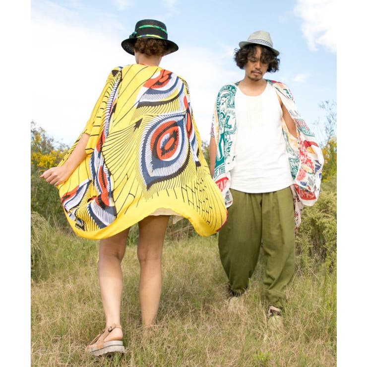 【チャイハネ】エスニック柄スマートカーディガン | アミナコレクション  | 詳細画像1 