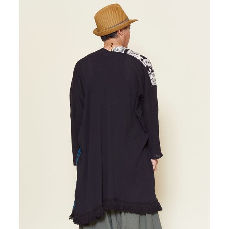 【チャイハネ】yul トライバルフラワーMEN'Sフリンジカーディガン | アミナコレクション | 詳細画像3 