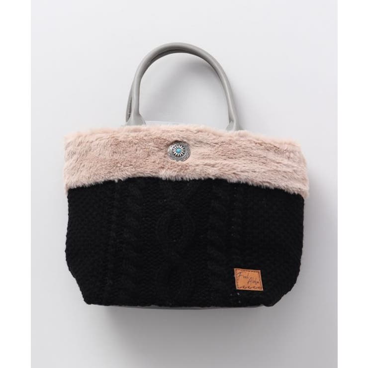 ブラック | 【Kahiko】ナルカイファー巾着バッグ | アミナコレクション 