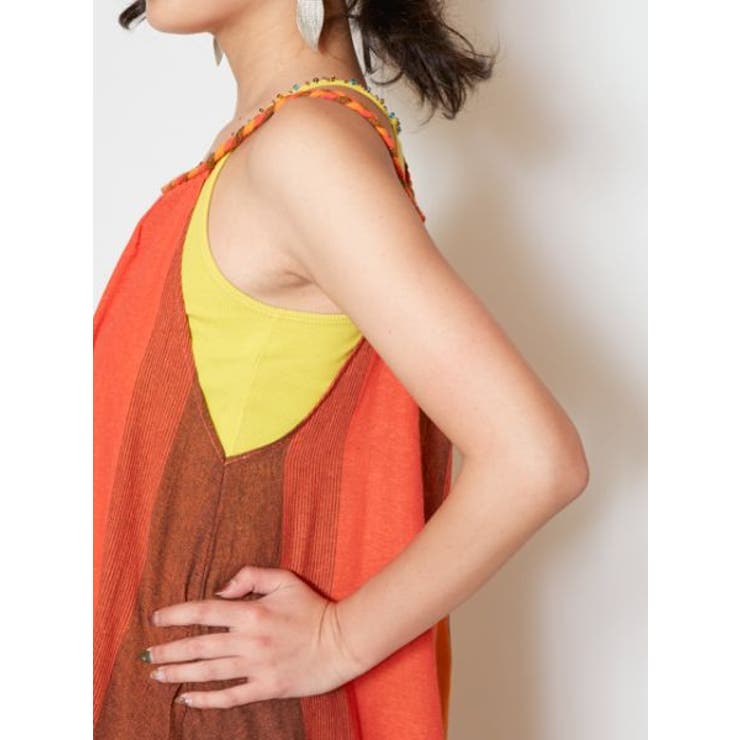 【チャイハネ】カラパナストライプワンピース | アミナコレクション  | 詳細画像11 