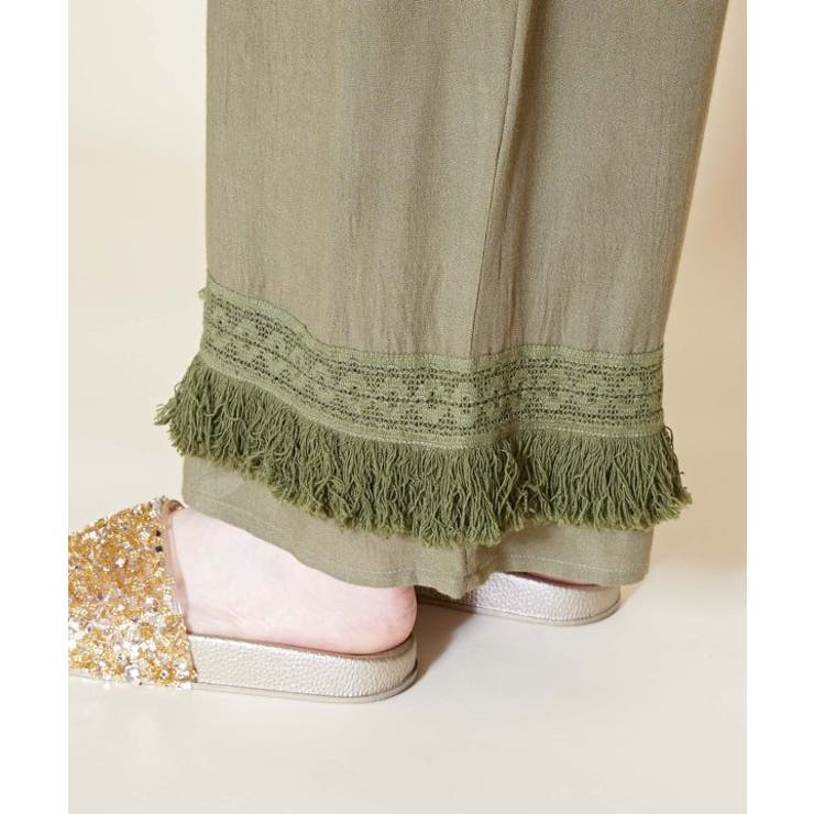 【チャイハネ】シャリンフリンジワイドパンツ | アミナコレクション  | 詳細画像9 