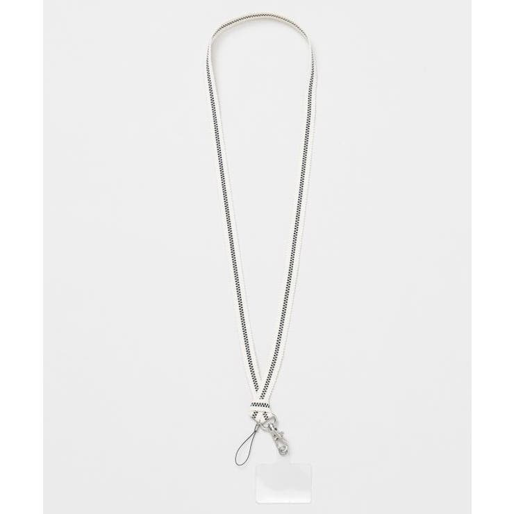 ホワイト | 【岩座】真田紐スマホストラップ | アミナコレクション 