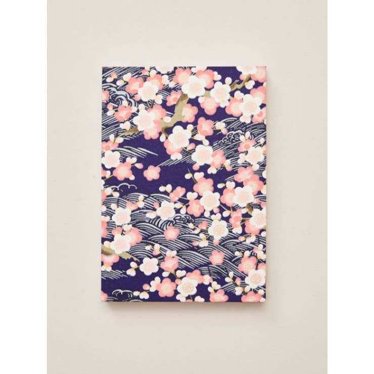 ネイビー | 【岩座】友禅御朱印帳／梅 | アミナコレクション 