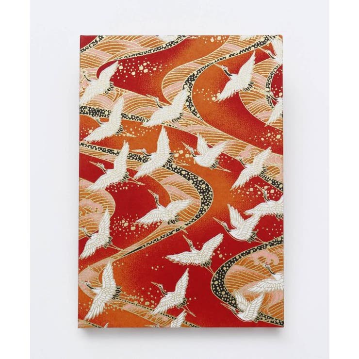 レッド | 【岩座】友禅御朱印帳／丹頂鶴 | アミナコレクション 
