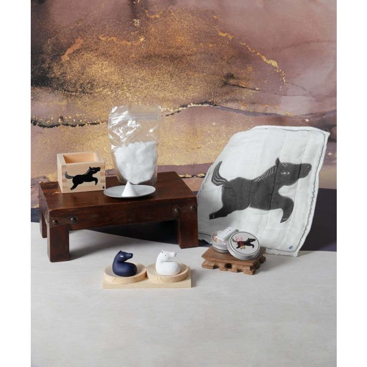 【岩座】2026年干支 午の盛り塩枡（塩付き） | アミナコレクション  | 詳細画像1 