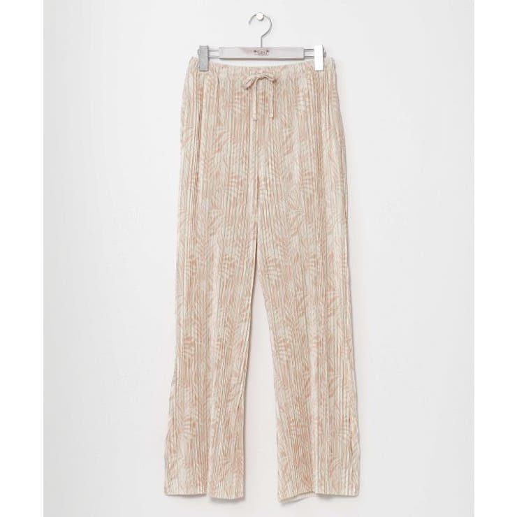 ベージュ | 【カヒコ】プラマプリーツパンツ | アミナコレクション 