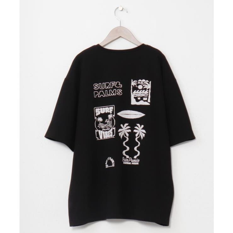 ブラック | 【カヒコ】レイキーメンズTシャツ【SURF&Palms】 | アミナコレクション 