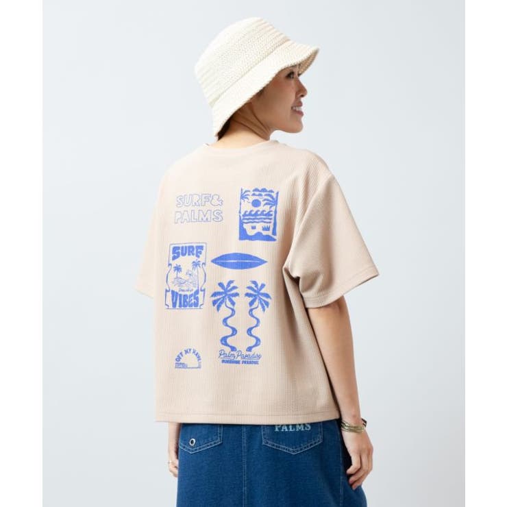 【カヒコ】レイキーTシャツ【SURF&Palms】 | アミナコレクション  | 詳細画像5 